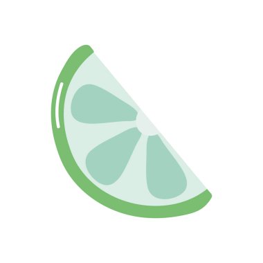 limon dilimi simgesi, düz stil