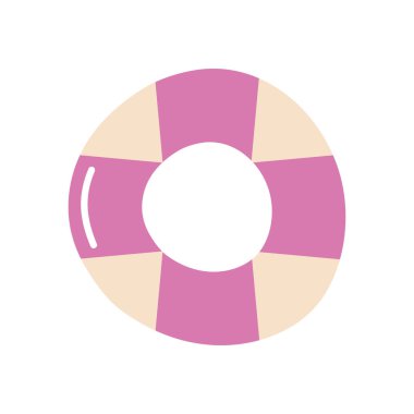 cankurtaran kayışı simgesi, düz stil