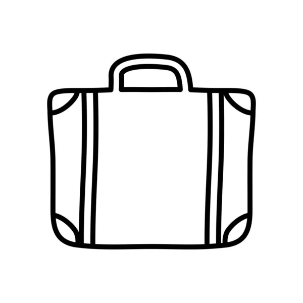 Suitcase icon image, line style — Stock Vector