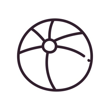 Yaz çizgili top çizgisi biçim vektör tasarımı