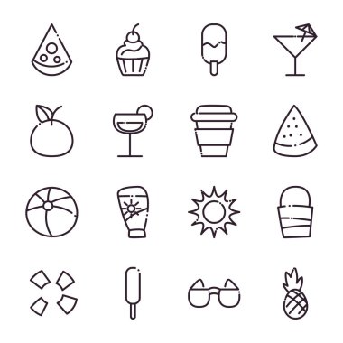 Yaz çizgisi biçim vektör dizaynı