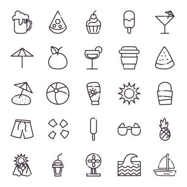 Yaz çizgisi biçim vektör dizaynı