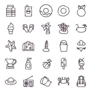 Yaz çizgisi biçim vektör dizaynı