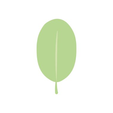 Elma yaprağı simgesi, düz stil