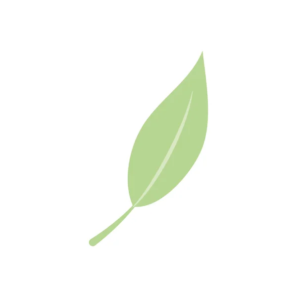 Icono de hoja tropical, estilo plano — Vector de stock