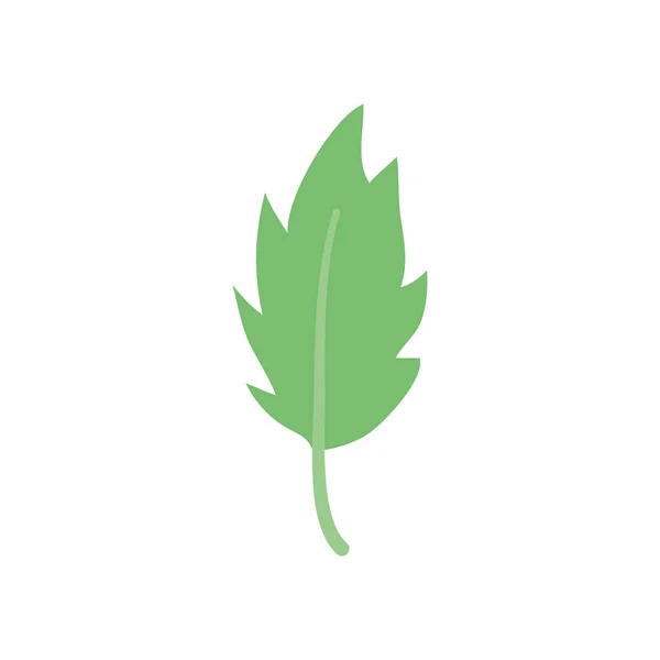 Icono de hoja tropical acebo, estilo plano — Vector de stock