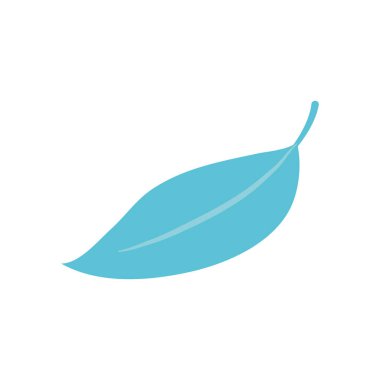 Tropikal yaprak simgesi, düz stil