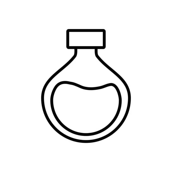 Ikona kolby chemicznej w stylu linii — Wektor stockowy