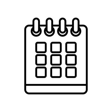 Takvim planlayıcı simgesi, satır biçimi