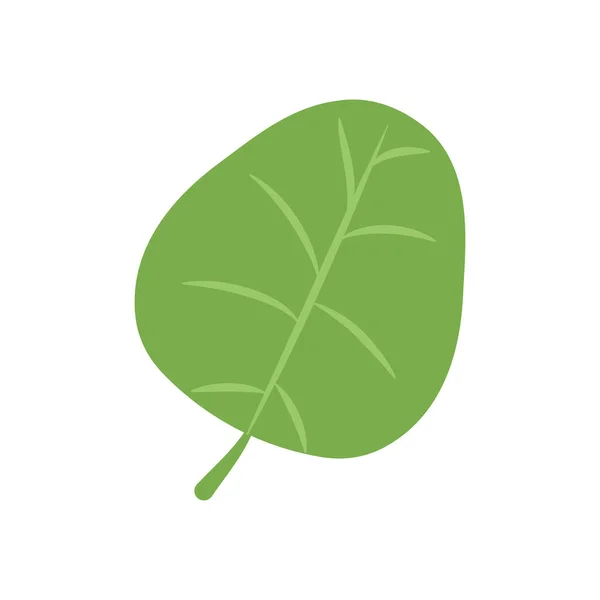 Icono de hoja de sauce de cabra, estilo plano — Vector de stock