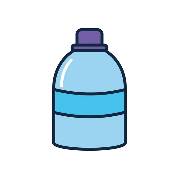 Antibakterielle Flasche Symbol, Linie Farbe Stil — Stockvektor