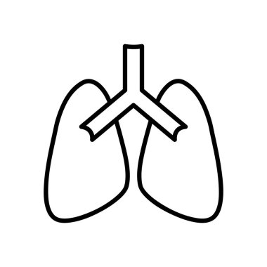 Akciğerler organ simgesi, satır biçimi