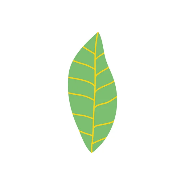 Icono de hoja de magnolia, estilo plano — Vector de stock