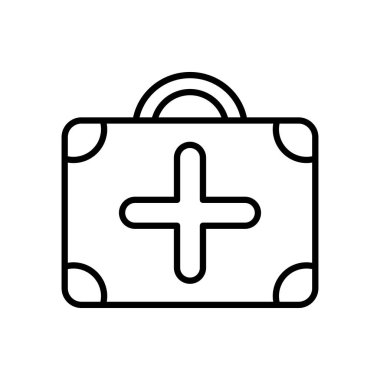 İlk yardım kutusu simgesi, satır biçimi