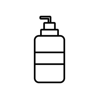 Antibakteriyel sprey kutusu simgesi, satır biçimi