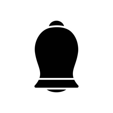 Alarm çanı simgesi, siluet biçimi