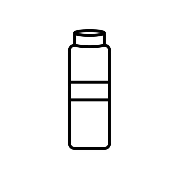 Temizleme ürünü şişe simgesi, satır biçimi — Stok Vektör