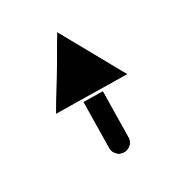 Web simgeleri konsepti, ok imleç simgesi, siluet biçimi