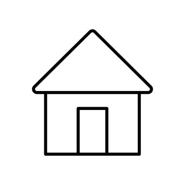 Web simgeleri konsepti, ev sembolü, ev simgesi, satır biçimi