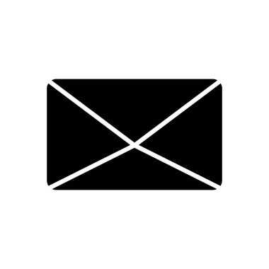 Web sembolleri konsepti, zarf simgesi, satır biçimi