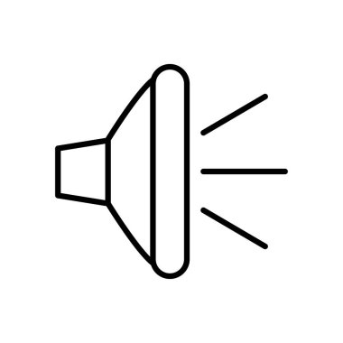 ses sembolü, hoparlör simgesi, satır biçimi