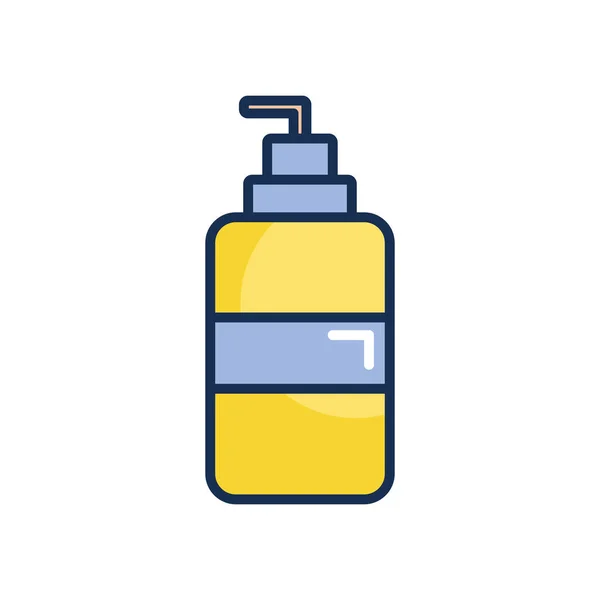 Antibakteriell spray kan ikon, linje fylla stil — Stock vektor