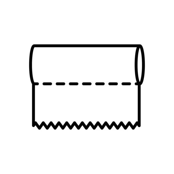 Serviettes en papier icône, style ligne — Image vectorielle