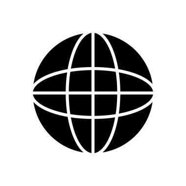 Web simgeleri konsepti, genel bağlantı simgesi, siluet biçimi