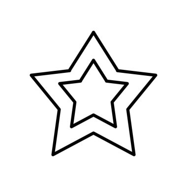 favori yıldız simgesi, çizgi biçimi