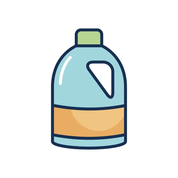 Icône de bouteille de savon, ligne de remplissage style — Image vectorielle