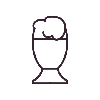 bira cam çizgi biçim ikon vektör tasarımı