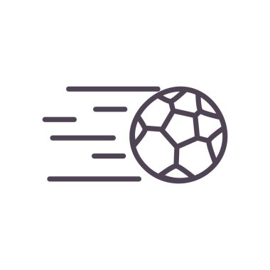 Futbol topu çizgisi biçim vektör tasarımı