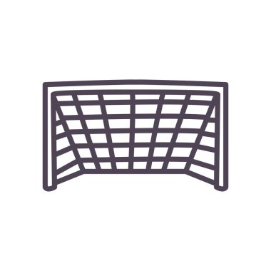 Futbol hedef çizgisi biçim vektör tasarımı