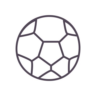 Futbol topu çizgisi biçim vektör tasarımı
