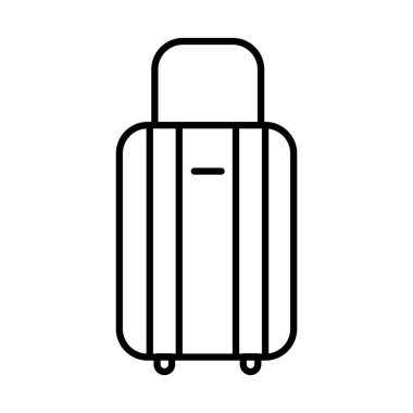 seyahat çantası çizgisi biçim vektör tasarımı