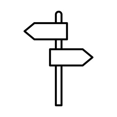 Yol işareti biçim ikon vektör tasarımı