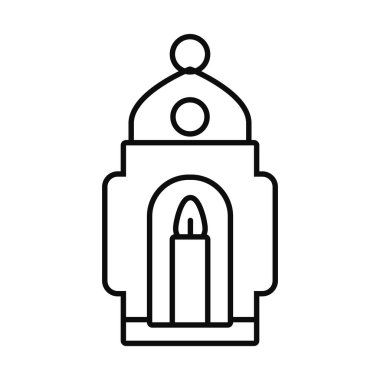 Bayram Mübarek fener çizgisi biçim vektör tasarımı