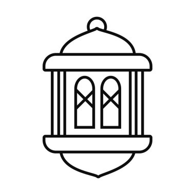 Bayram Mübarek latern satır biçimi vektör tasarımı