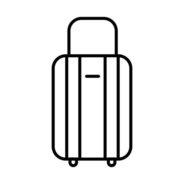 Viaje bolso línea estilo icono vector diseño — Archivo Imágenes Vectoriales