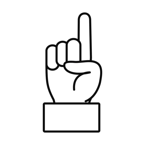 Počítací znak s designem vektoru stylu ruční čáry — Stockový vektor