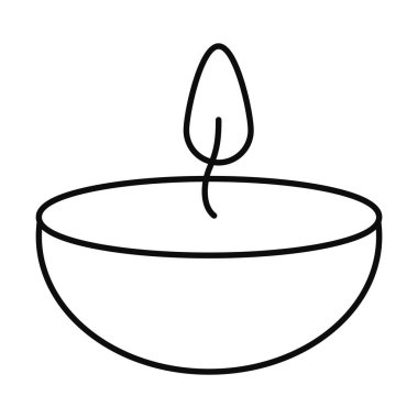 Mum hattı biçim ikon vektör tasarımı