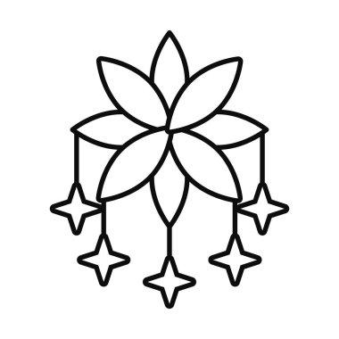 çiçek çizgisi biçim vektör tasarımı