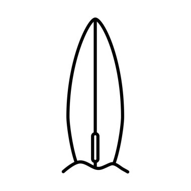 Sörf tahtası çizgisi biçim vektör tasarımı