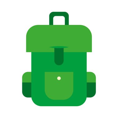 seyahat çantası düz biçim ikon vektör tasarımı