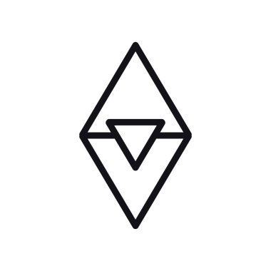 Geometrik ve soyut üçgenler çizgi biçimi vektör tasarımı