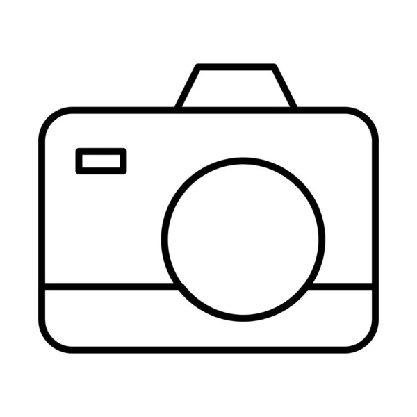 Camera apparaat lijn stijl pictogram vector ontwerp — Stockvector