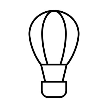 Sıcak hava balonu çizgisi biçim vektör tasarımı