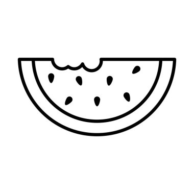 Karpuz çizgisi biçim vektör tasarımı