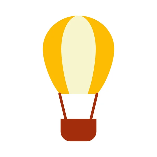 Ballon à air chaud style plat icône vectoriel design — Image vectorielle