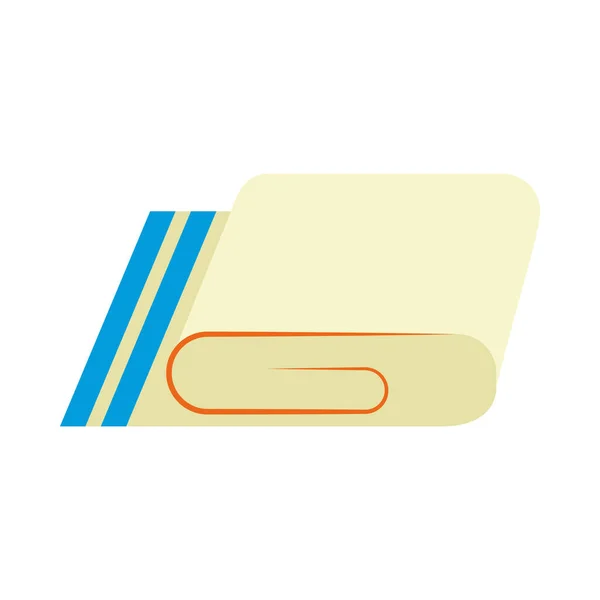 Pamuk havlu düz biçim ikon vektör tasarımı — Stok Vektör